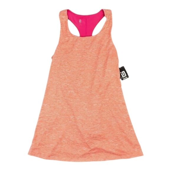 ID Ideology Big Girls Sleeveless Workout Dress Resort Coral/Pink LARGE NWT - Picture 9 of 9